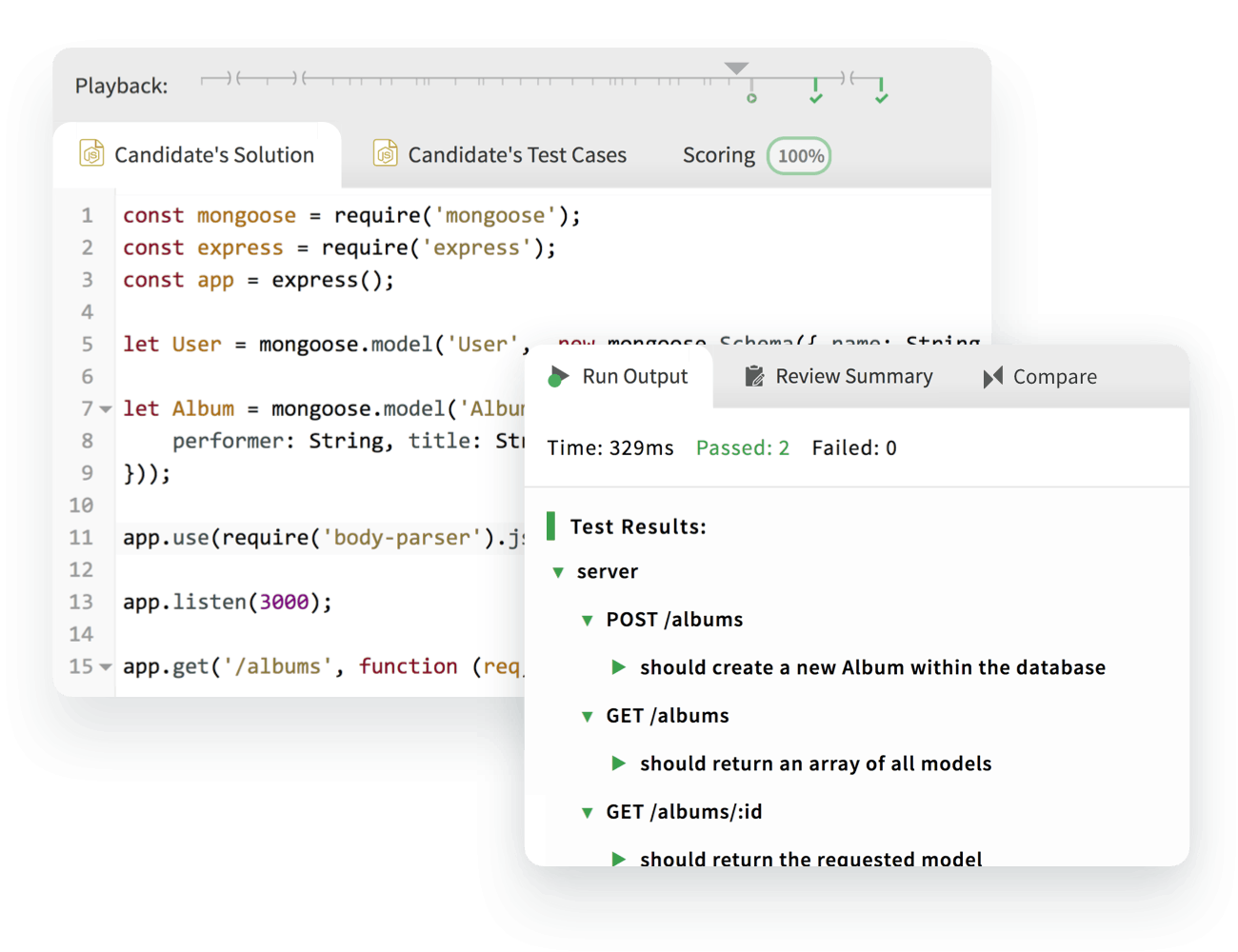 Qualified online coding tests assessment platform for software